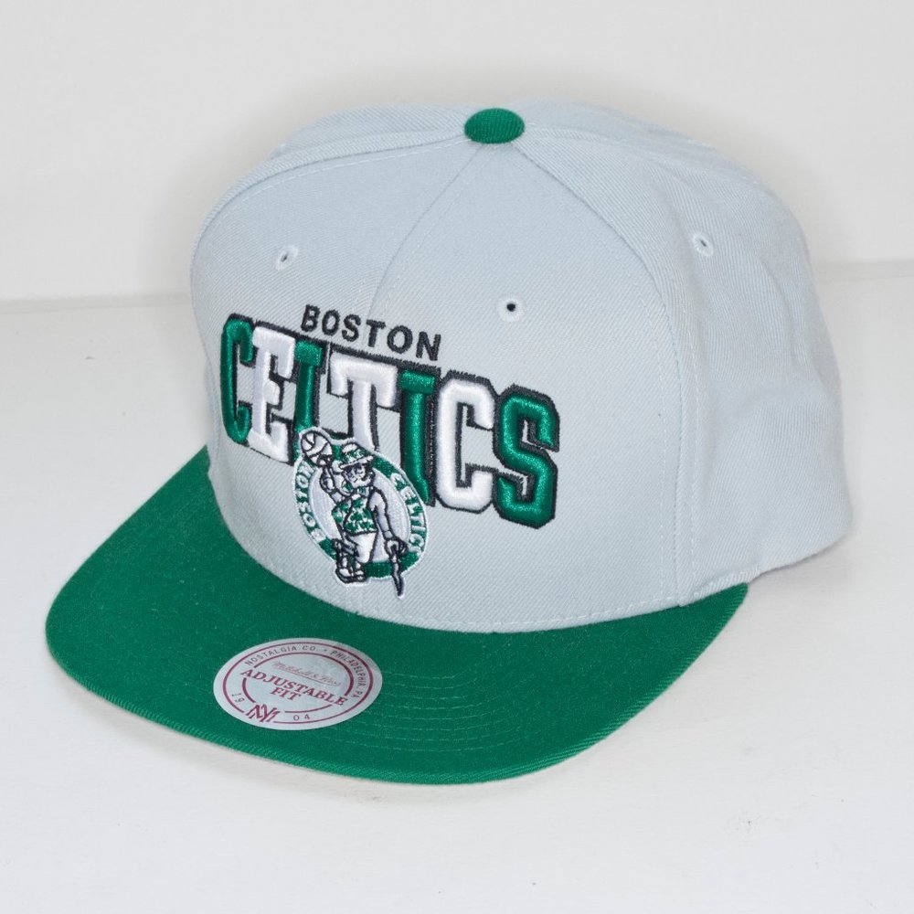 Boston Celtics Mitchell & Ness Snapback Hat - Picture 4 of 6